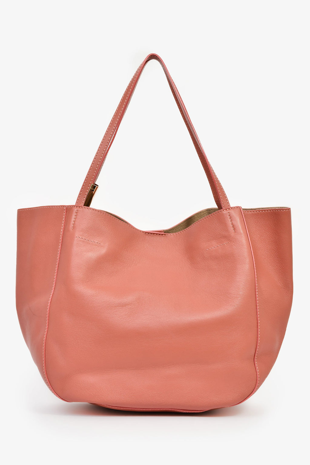 Jimmy Choo Pink Leather Large Tote Bag