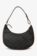 Celine 2020 Brown Leather/Canvas Triomphe Ava Shoulder Bag
