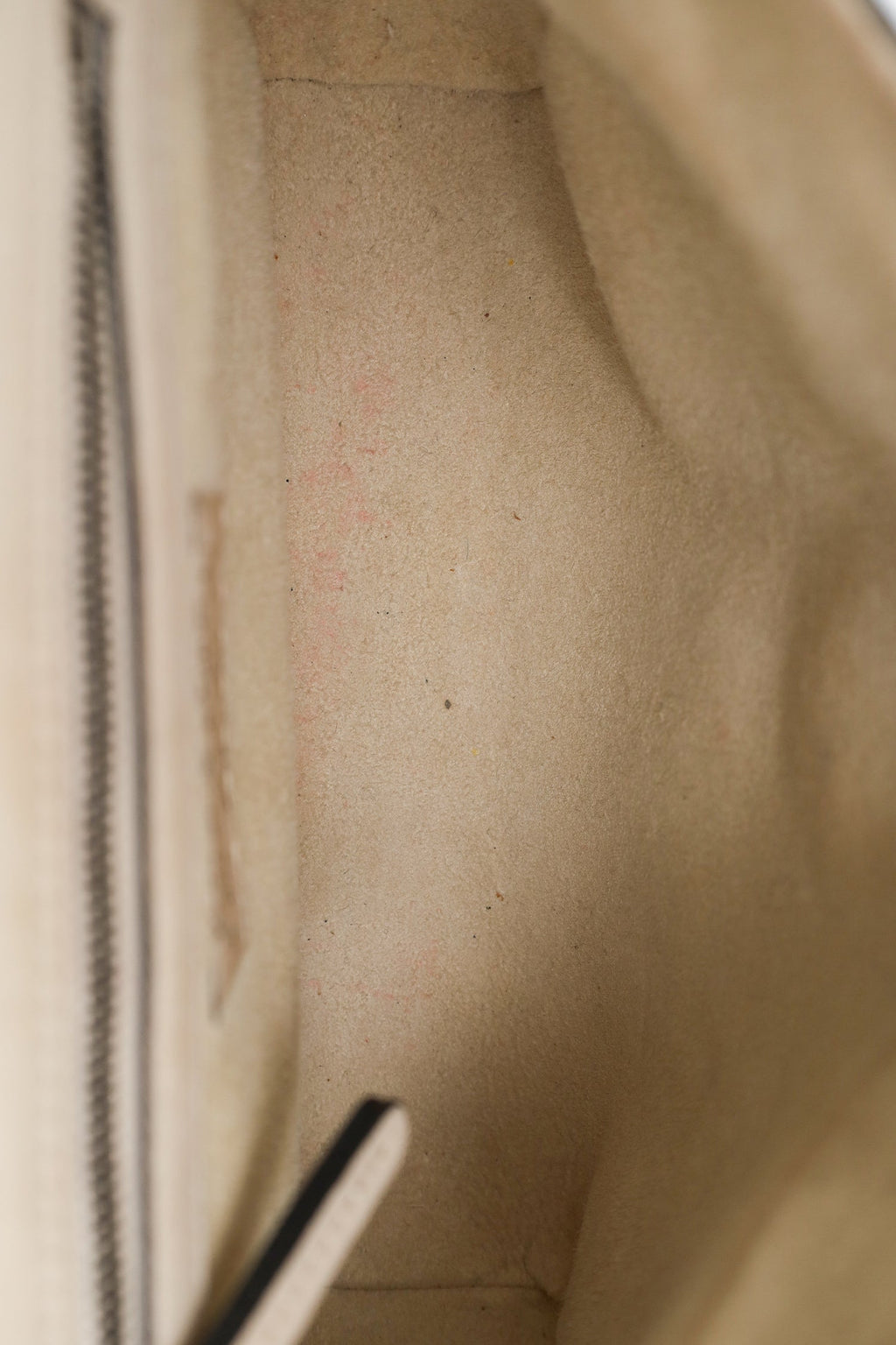 Brunello Cucinelli Cream Leather Monili Crossbody Bag