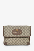 Gucci Brown Monogram Web GG Supreme Neo Crossbody Bag
