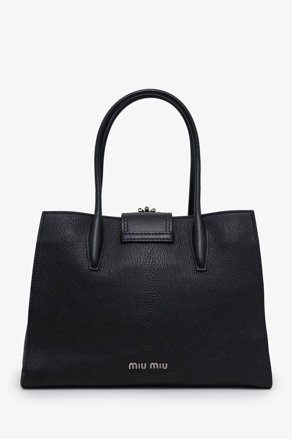 Miu Miu Black Leather Lady Leather Handbag