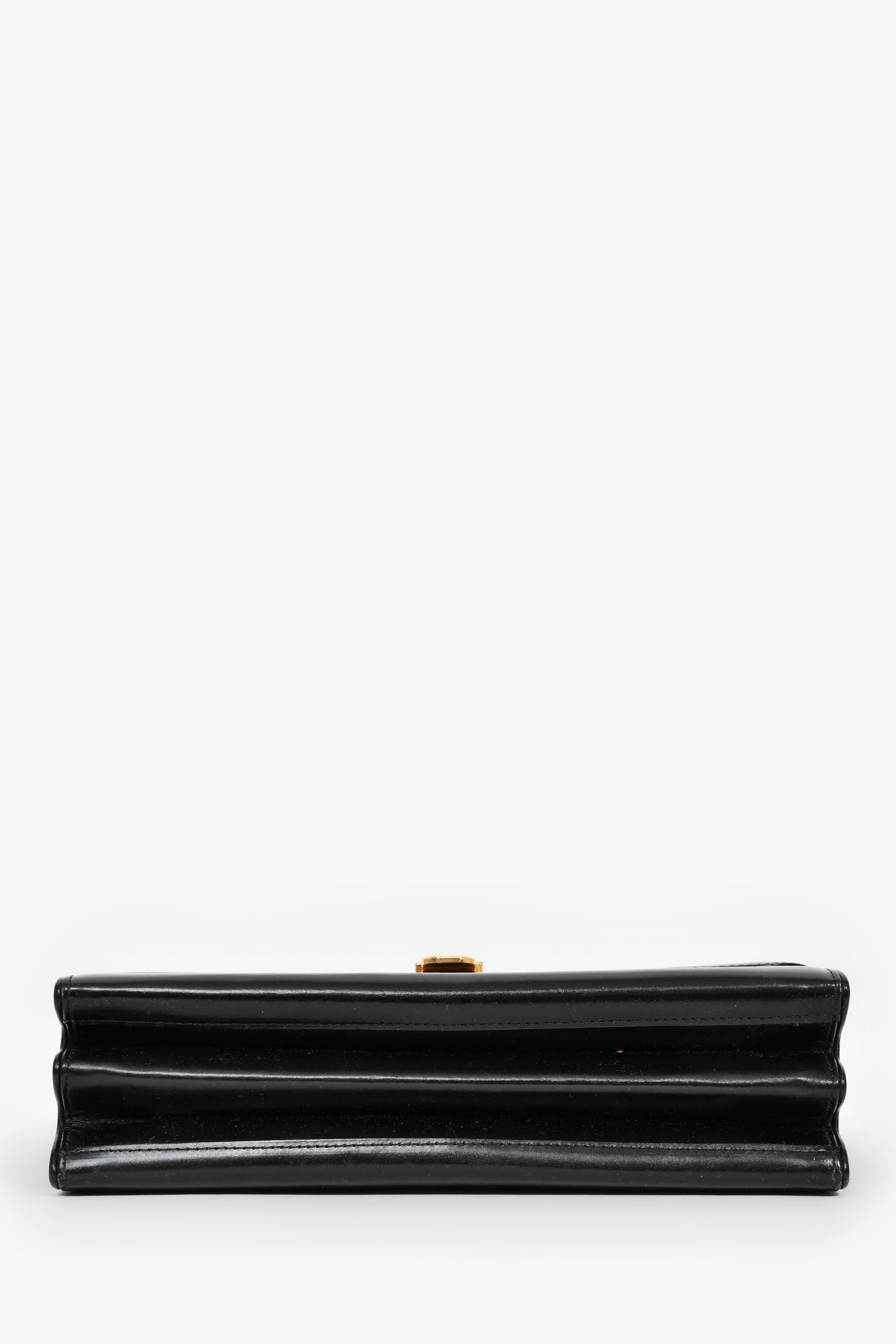 Valentino Garavani Vintage Black Leather Top Handle Bag