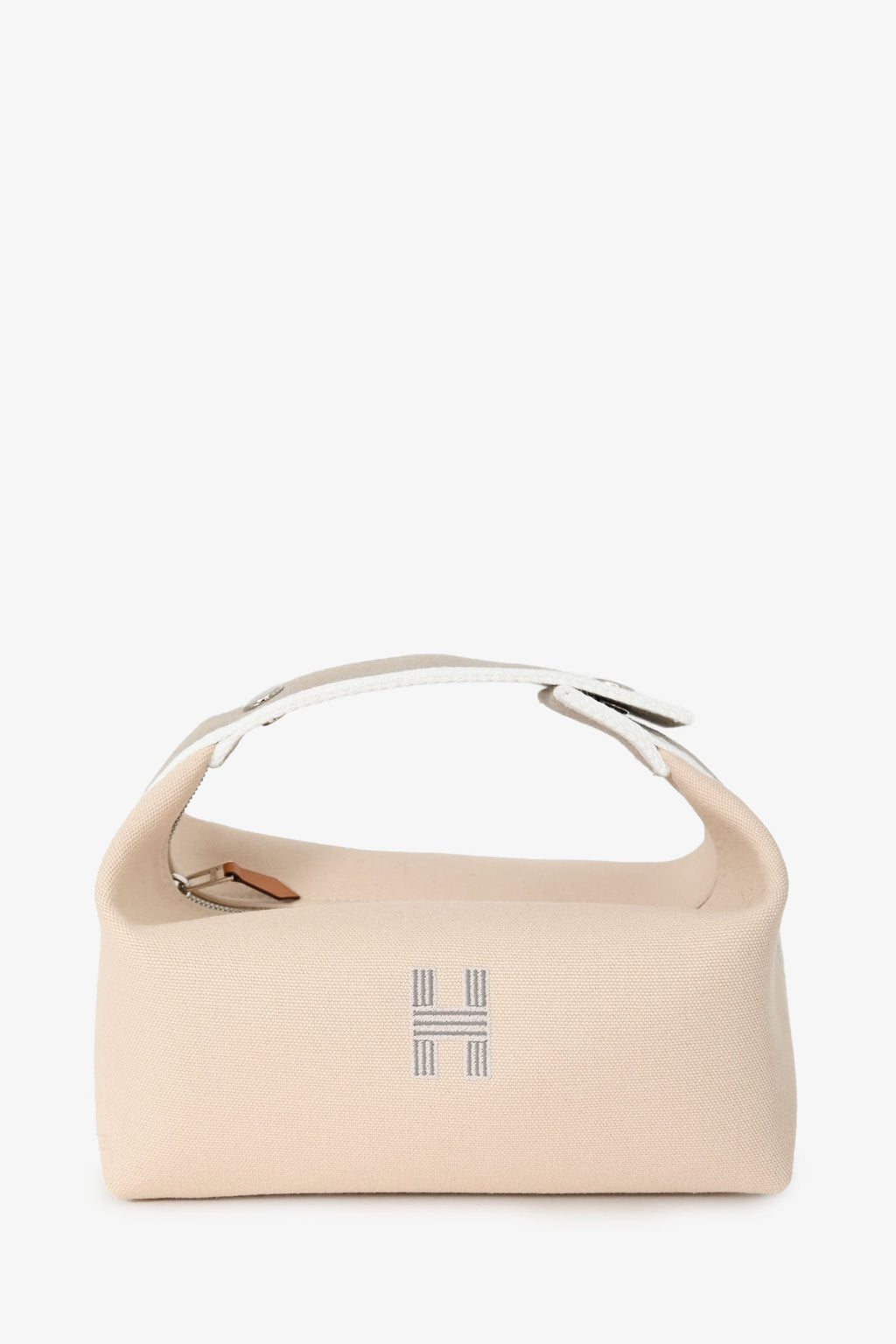 Hermès Beige Canvas Bride-A-Brac Small Case