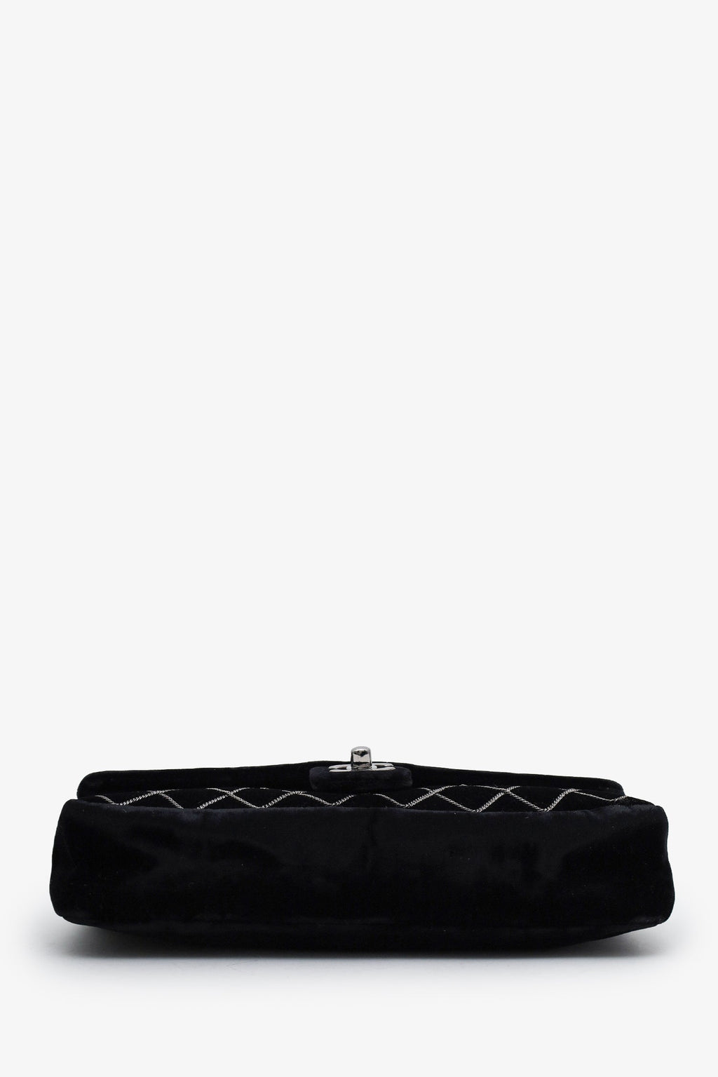 Chanel™ 2004-05 Black Velvet Classic Extra Mini Flap Bag