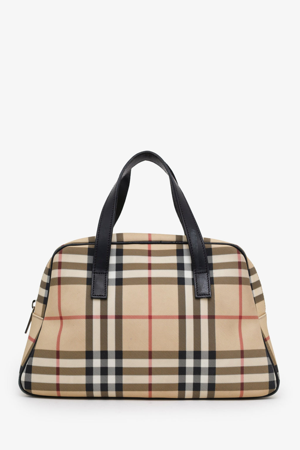 Burberry Novacheck Canvas/Leather Top Handle Bag