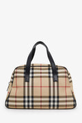 Burberry Novacheck Canvas/Leather Top Handle Bag