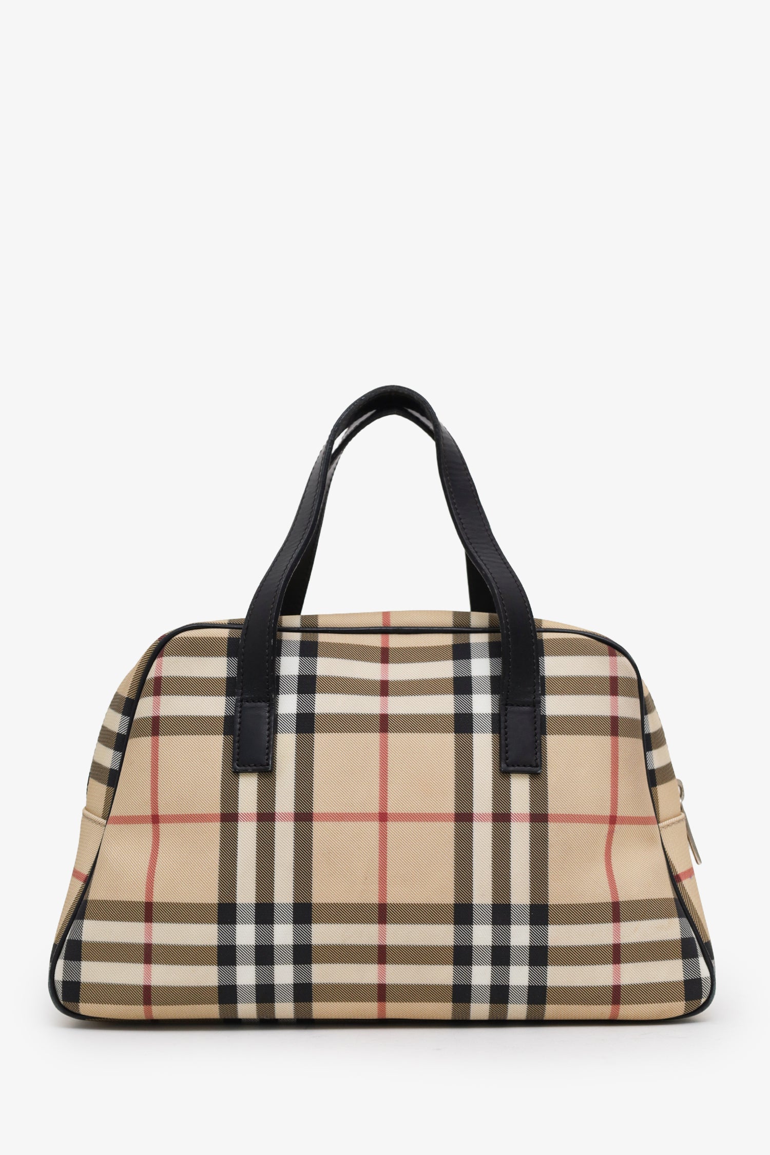 Burberry Novacheck Canvas/Leather Top Handle Bag