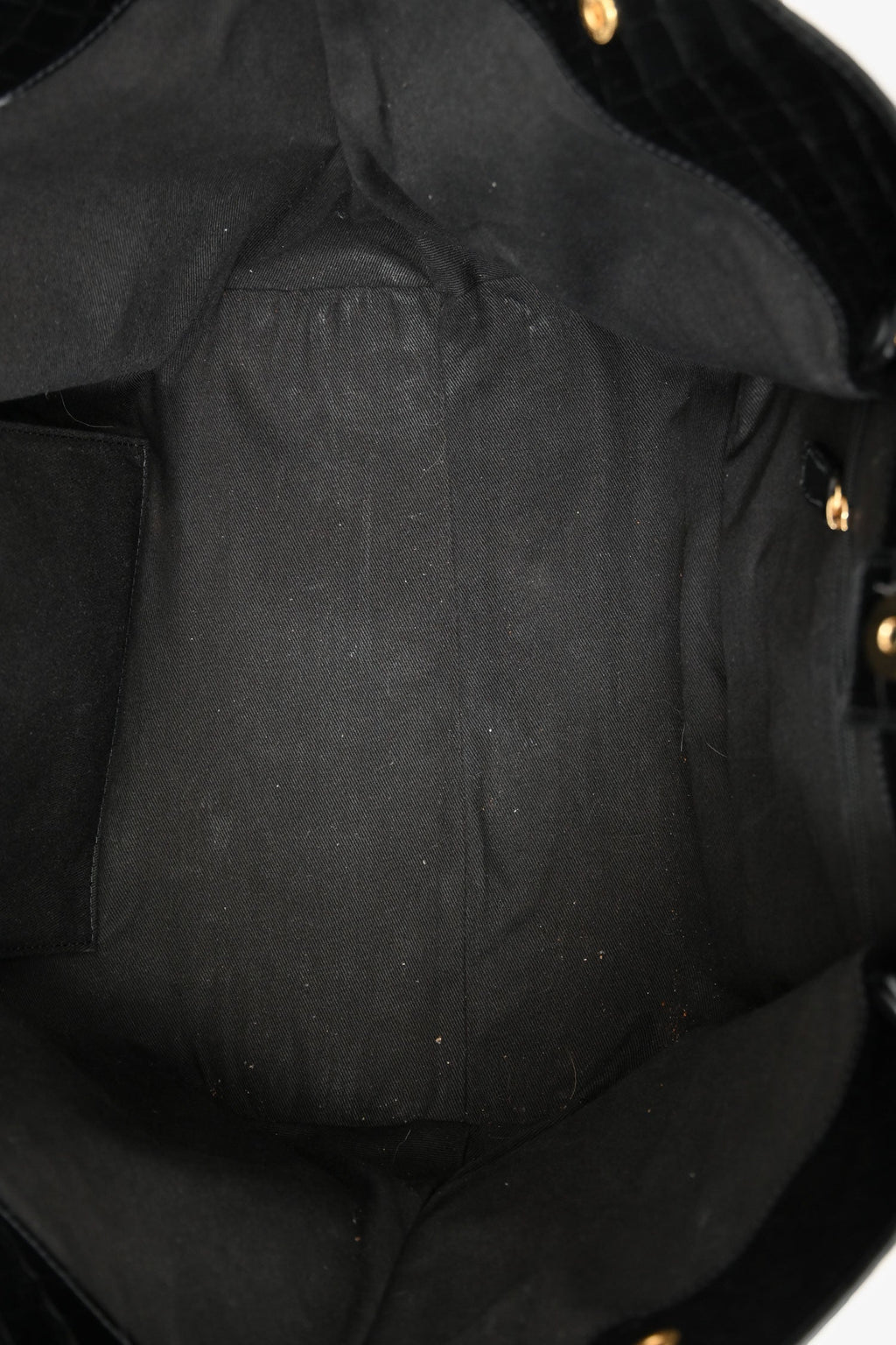 Demellier Black Croc Embossed Leather 'New York' Tote Bag
