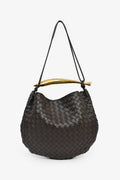 Bottega Veneta Brown Intrecciato Leather Medium Sardine Bag