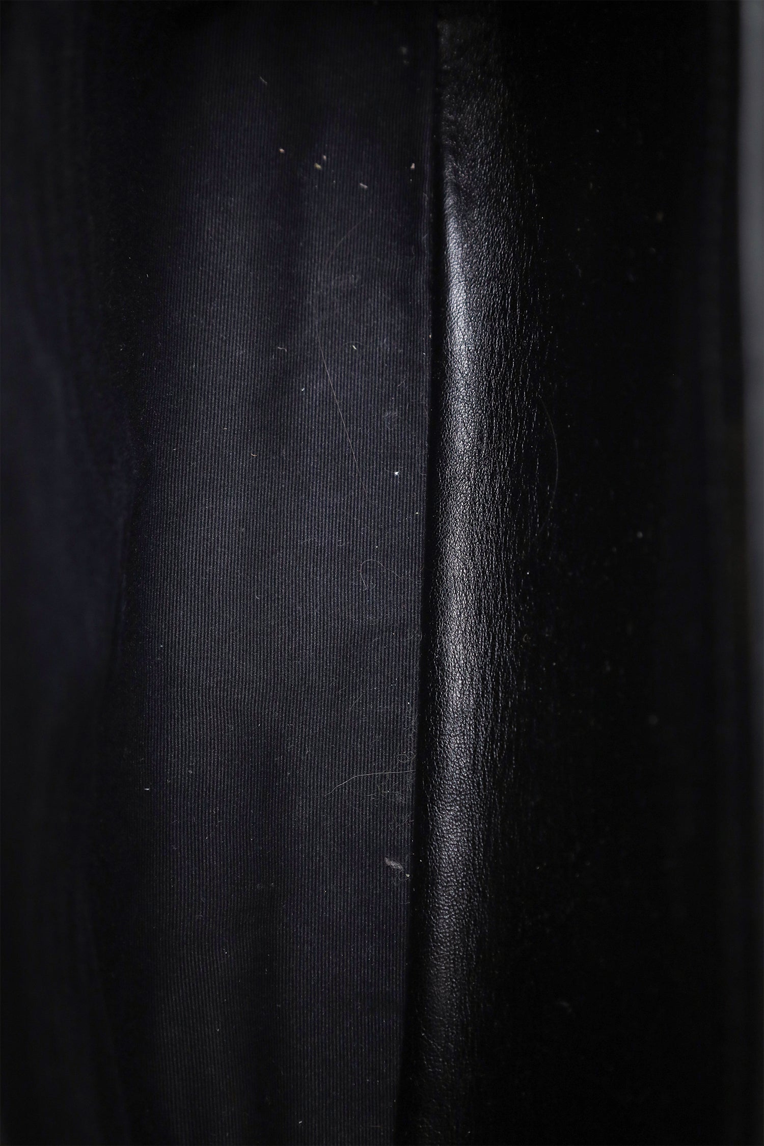 Saint Laurent Black Chevron Leather Medium College Bag With Chain