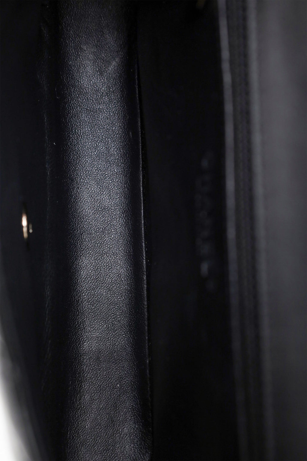 Chanel™ 2009-10 Black Patent Chevron Medium Single Flap Bag