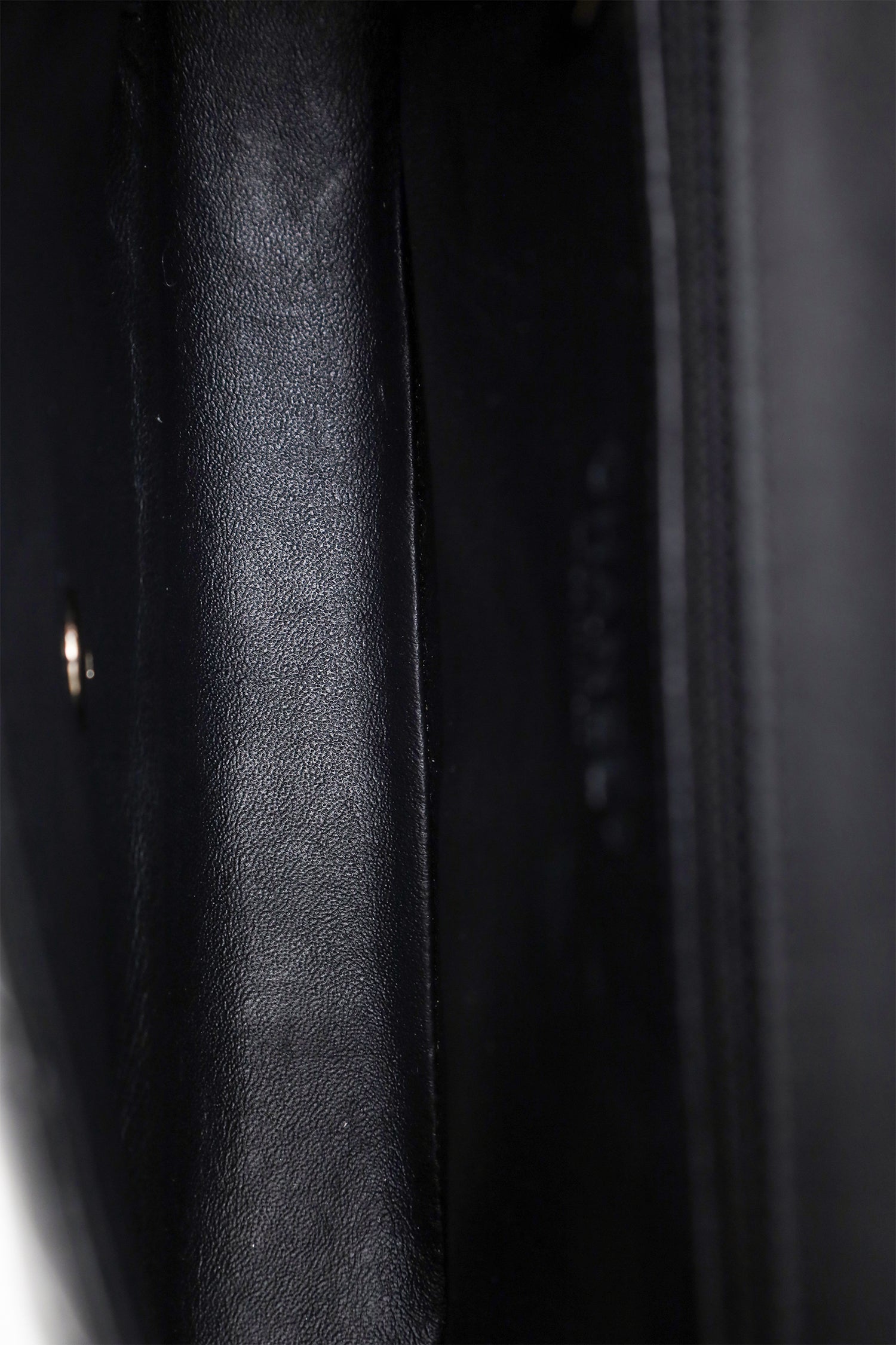 Chanel™ 2009-10 Black Patent Chevron Medium Single Flap Bag