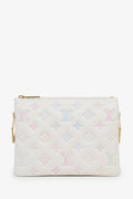 Louis Vuitton 2023 Cream Coussin BB 'Milky Way' Bag With 2 Straps