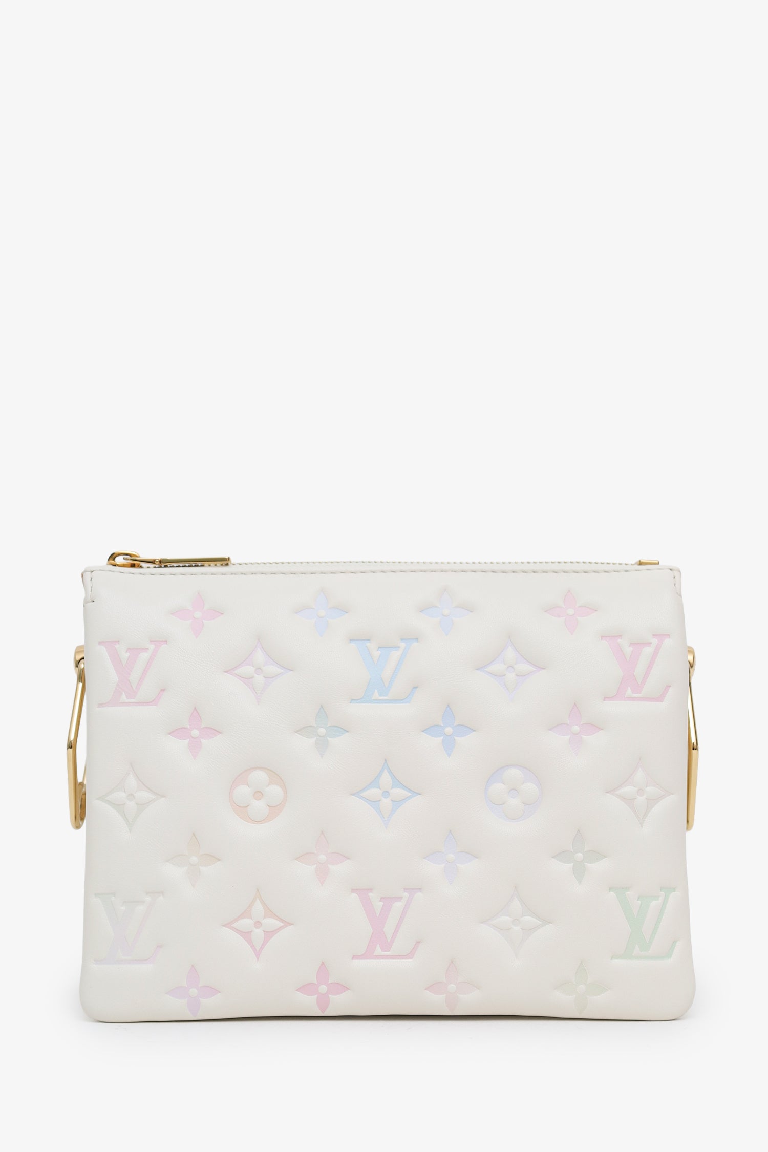 Louis Vuitton 2023 Cream Coussin BB 'Milky Way' Bag With 2 Straps