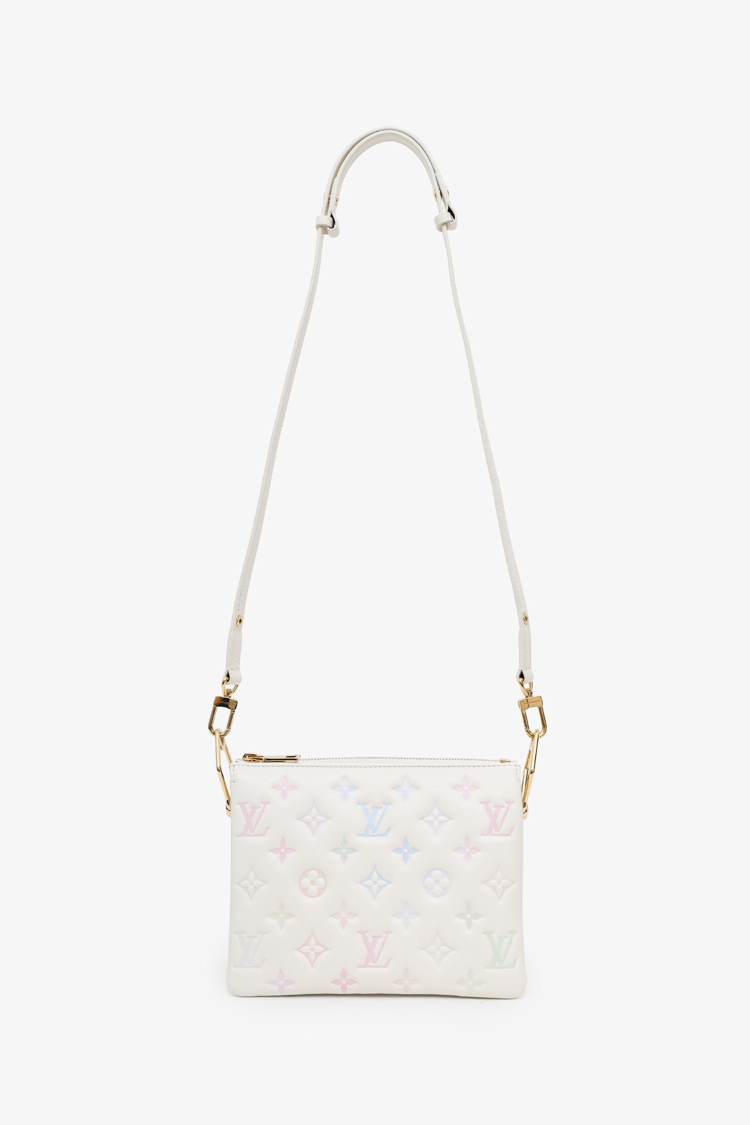 Louis Vuitton 2023 Cream Coussin BB 'Milky Way' Bag With 2 Straps