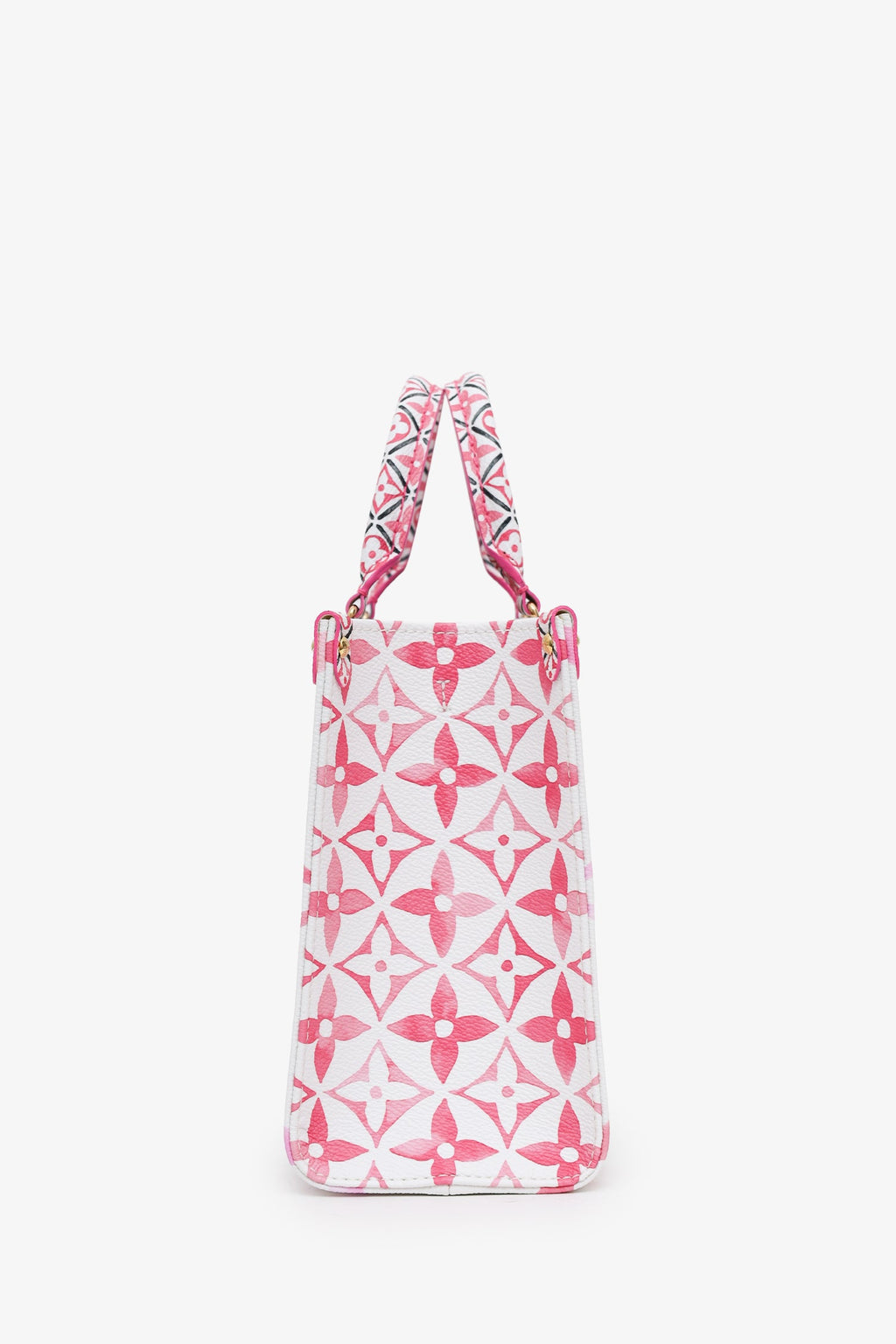 Louis Vuitton 2023 Limited Edition White/Pink Giant Monogram 'OnTheGo' PM Tote