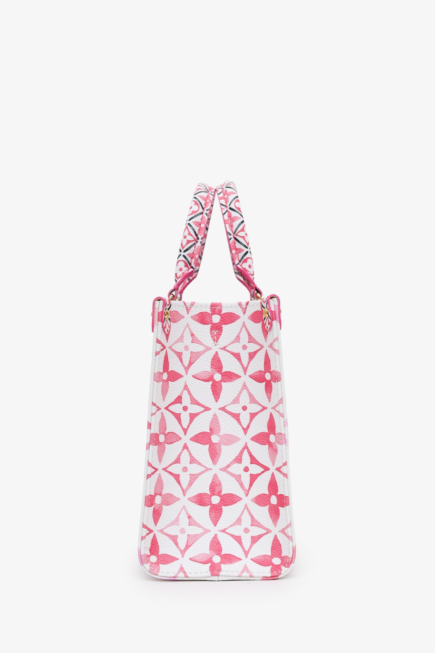 Louis Vuitton 2023 Limited Edition White/Pink Giant Monogram 'OnTheGo' PM Tote