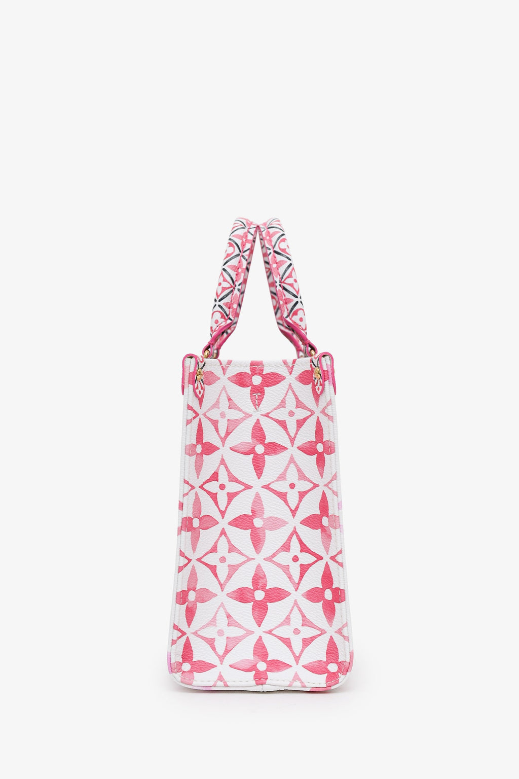 Louis Vuitton 2023 Limited Edition White/Pink Giant Monogram 'OnTheGo' PM Tote