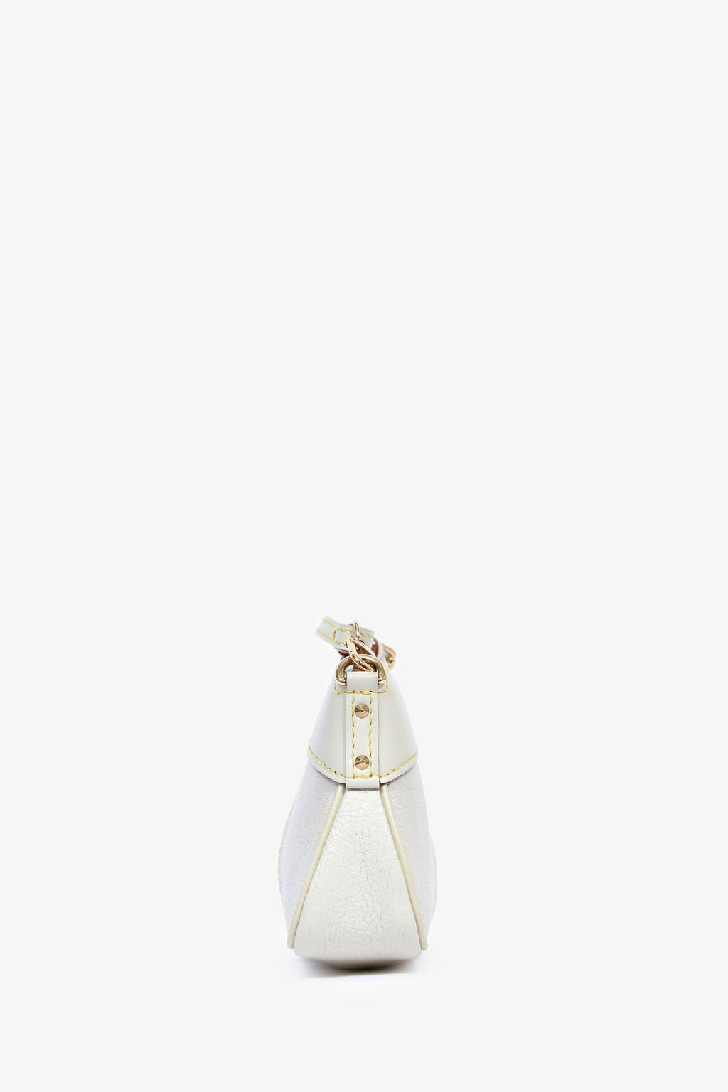 Louis Vuitton 2008 Off White Suhali Leather Lockit Clutch