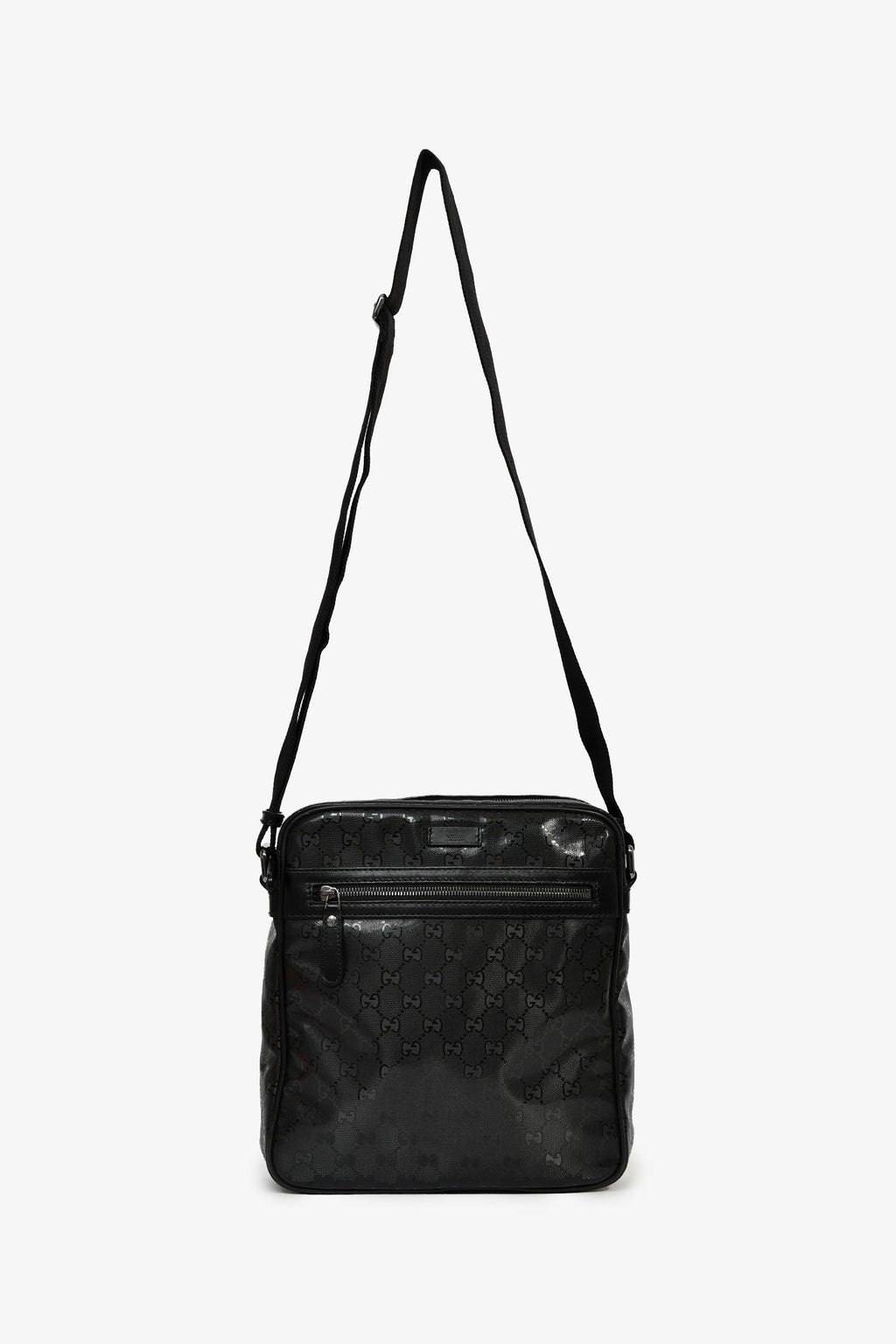 Gucci Black GG Imprime Messenger Bag