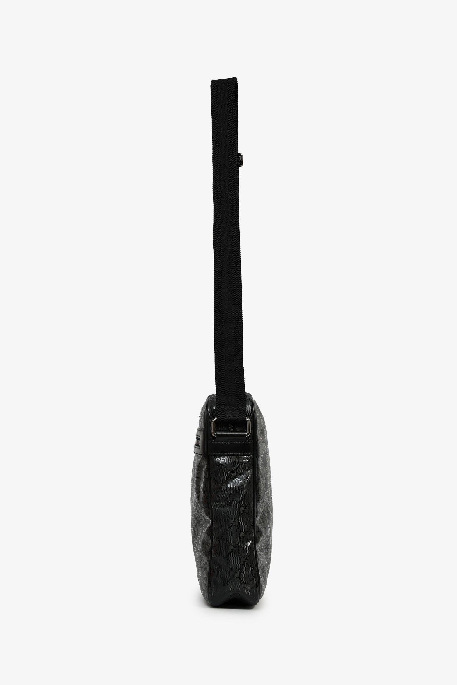 Gucci Black GG Imprime Messenger Bag