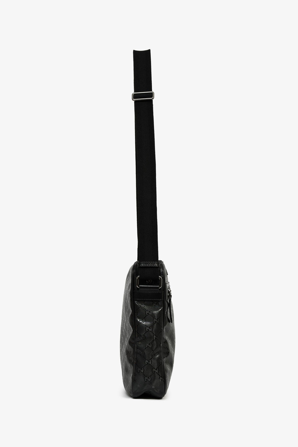 Gucci Black GG Imprime Messenger Bag