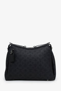 Louis Vuitton Black Monogram Mahina 'Hand It All' MM Bag