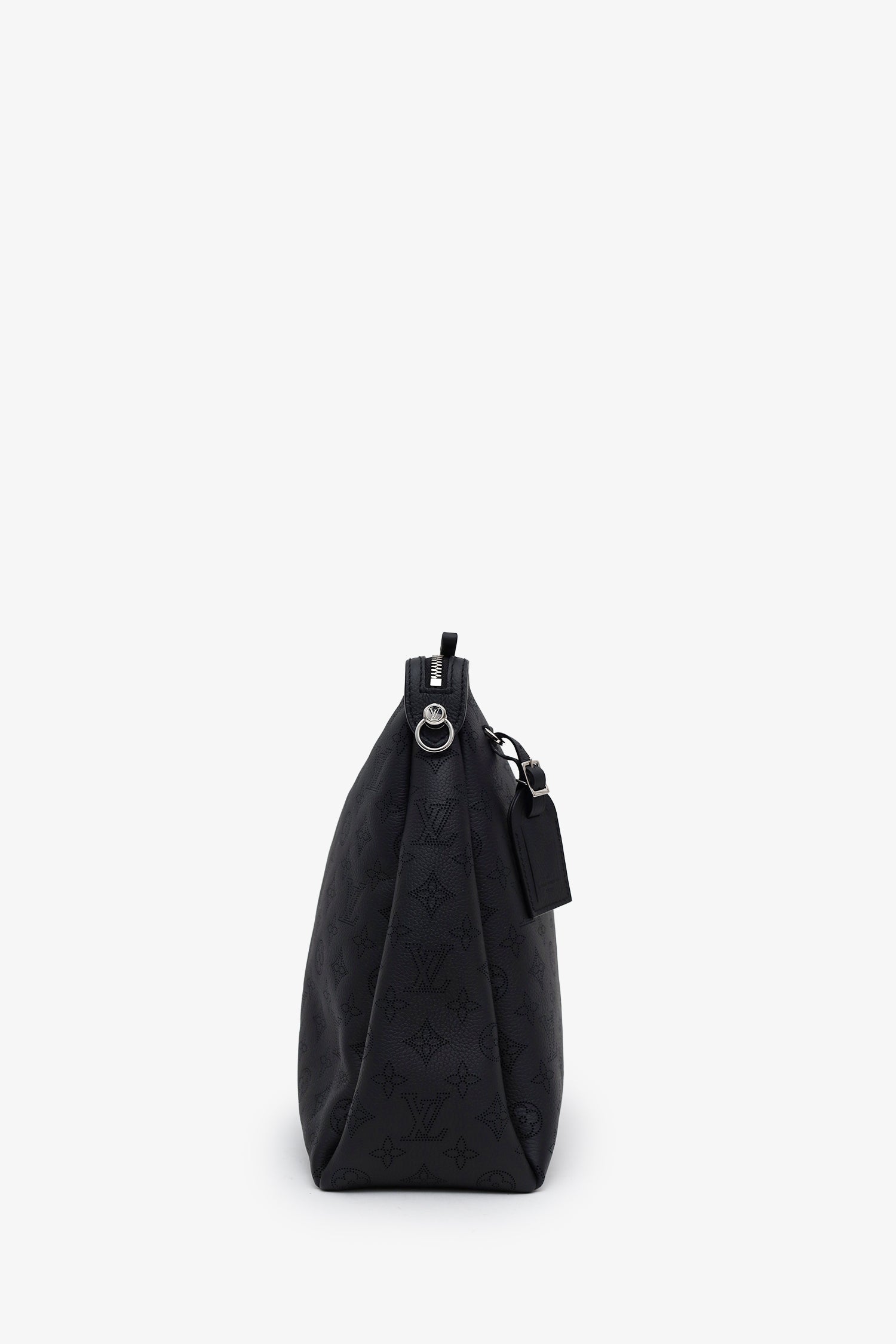 Louis Vuitton Black Monogram Mahina 'Hand It All' MM Bag