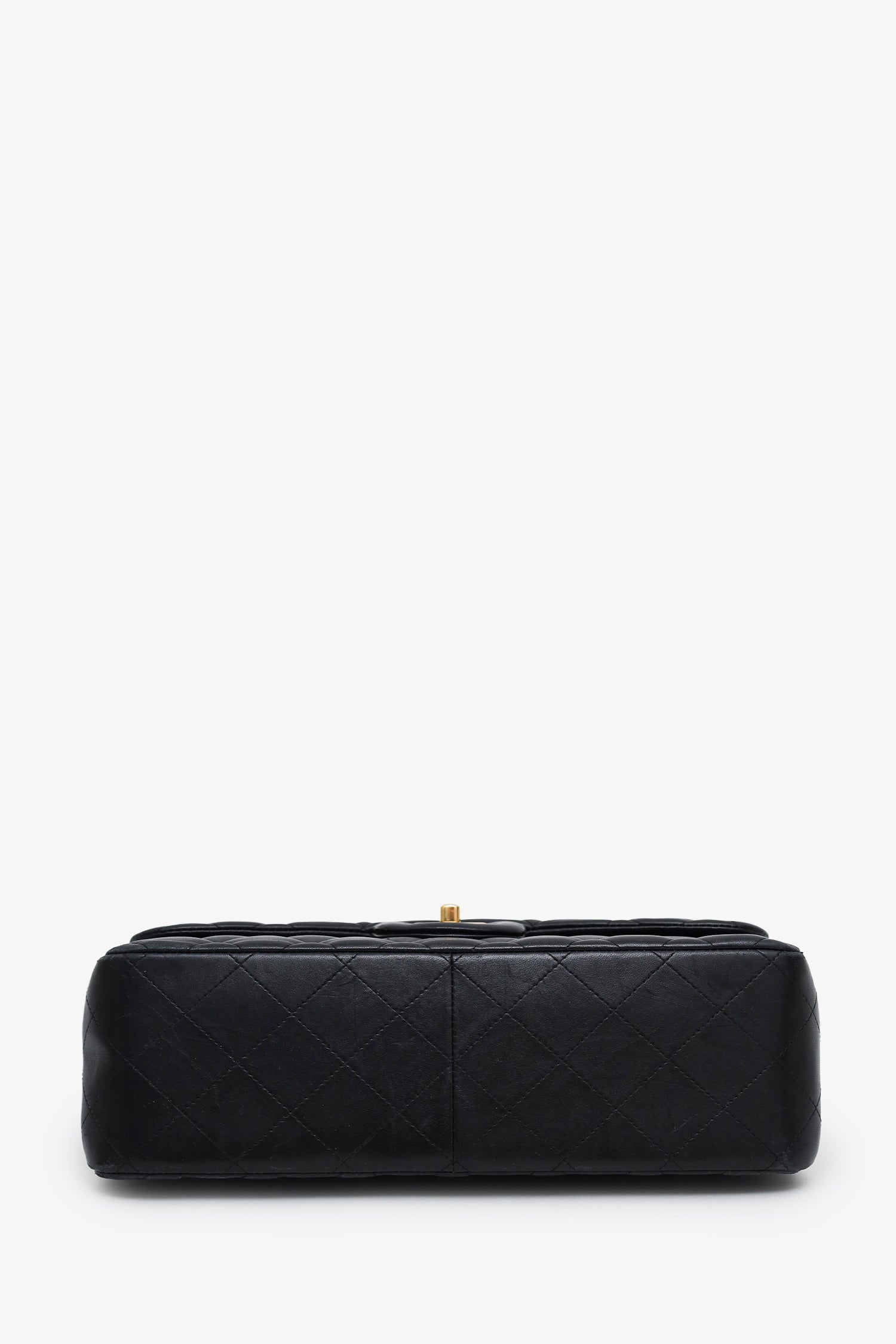 Chanel™ 2019 Black Lambskin Jumbo Double Flap Bag GHW