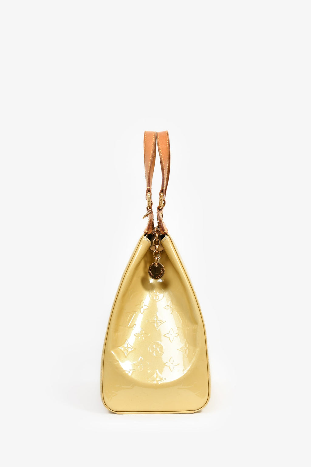 Louis Vuitton 2012 Beige Vernis Brea GM Top Handle Bag