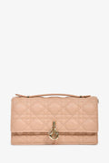 Christian Dior 2023 Beige Rose des Vents Cannage Leather My Dior Mini Bag