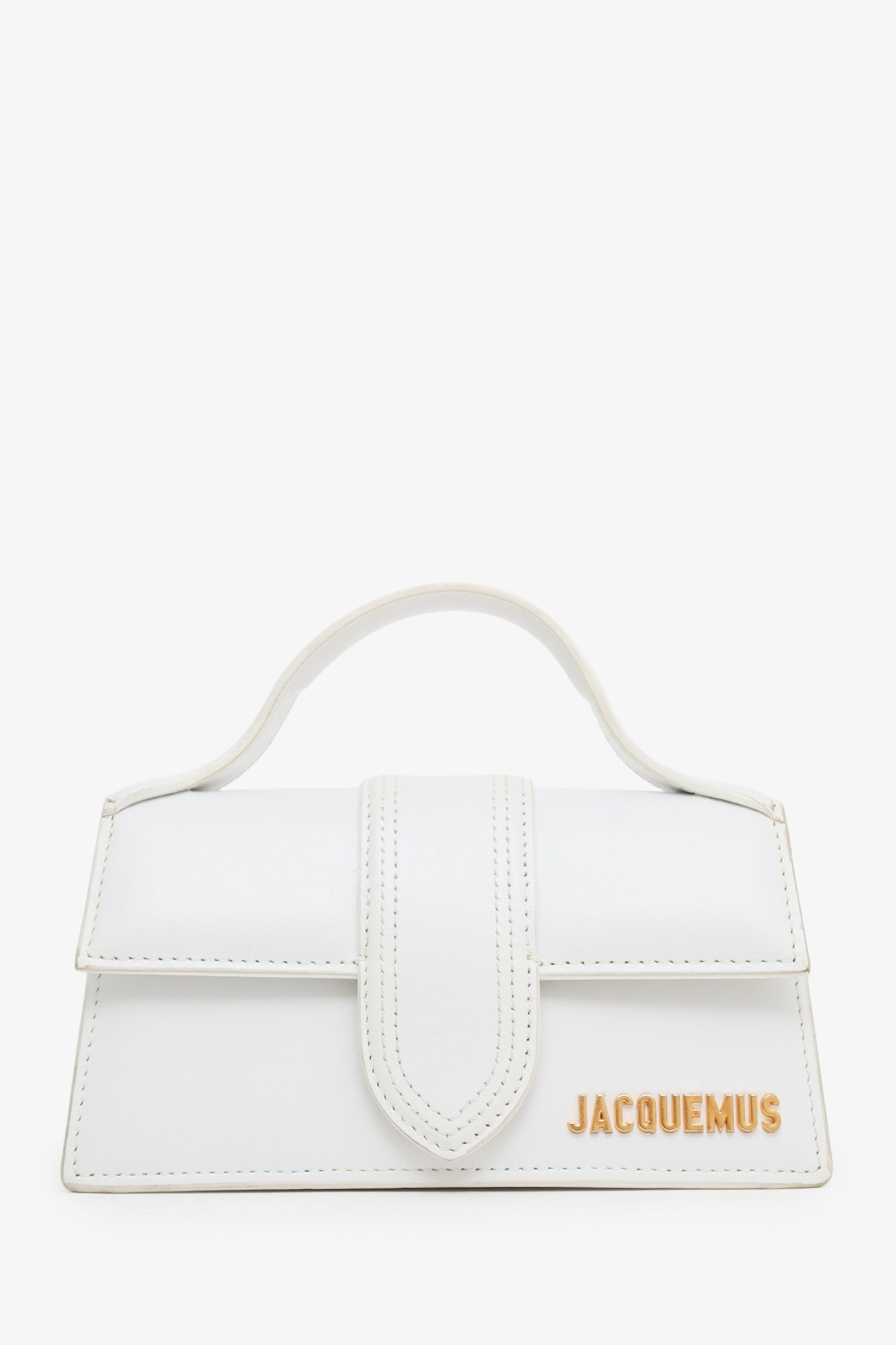 Jacquemus White Les Classiques "The Bambino Bag" With Strap