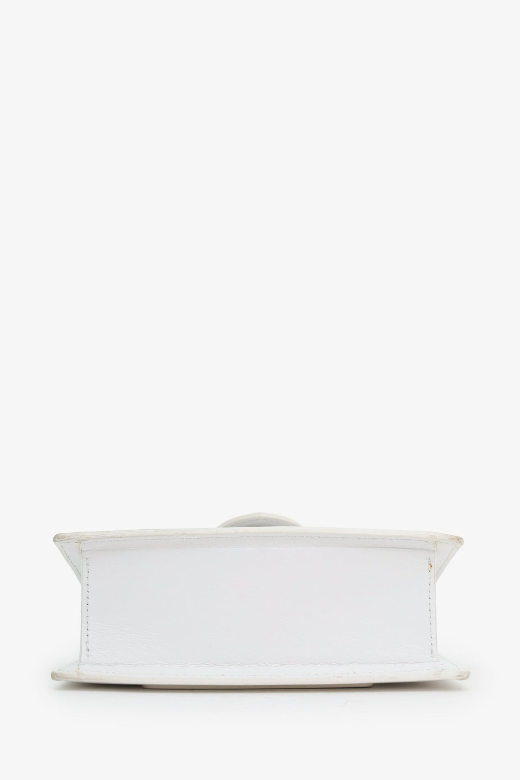 Jacquemus White Les Classiques "The Bambino Bag" With Strap