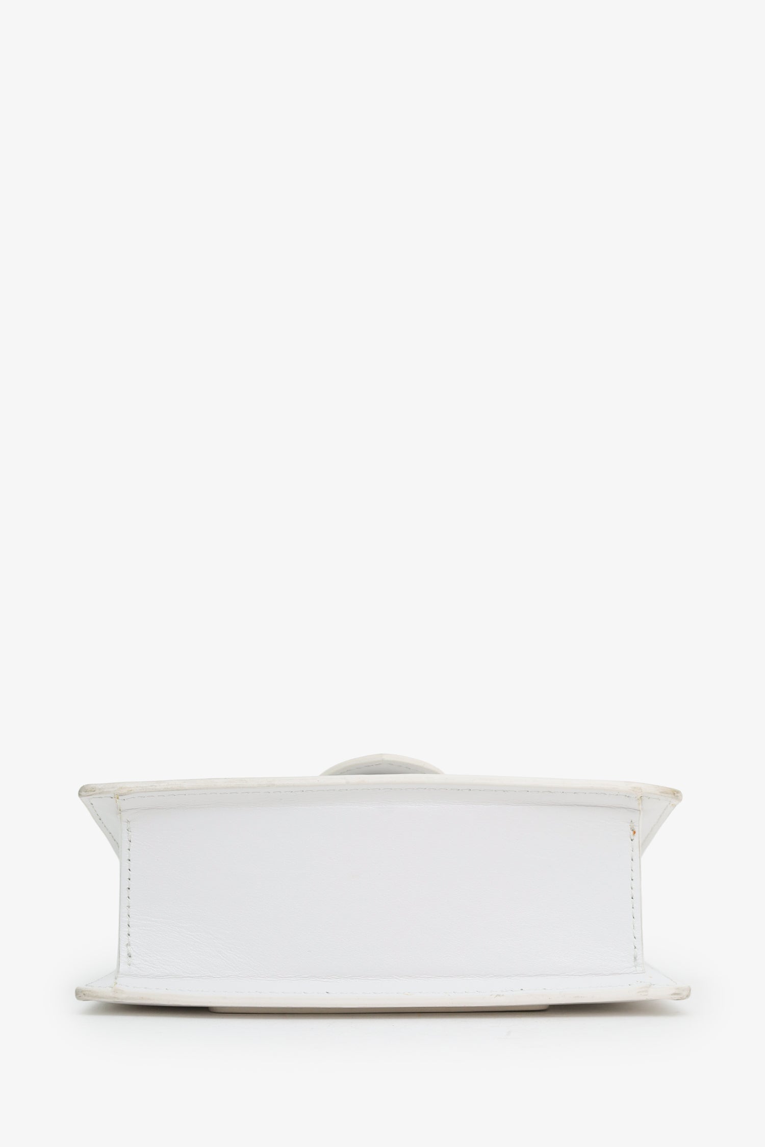 Jacquemus White Les Classiques "The Bambino Bag" With Strap