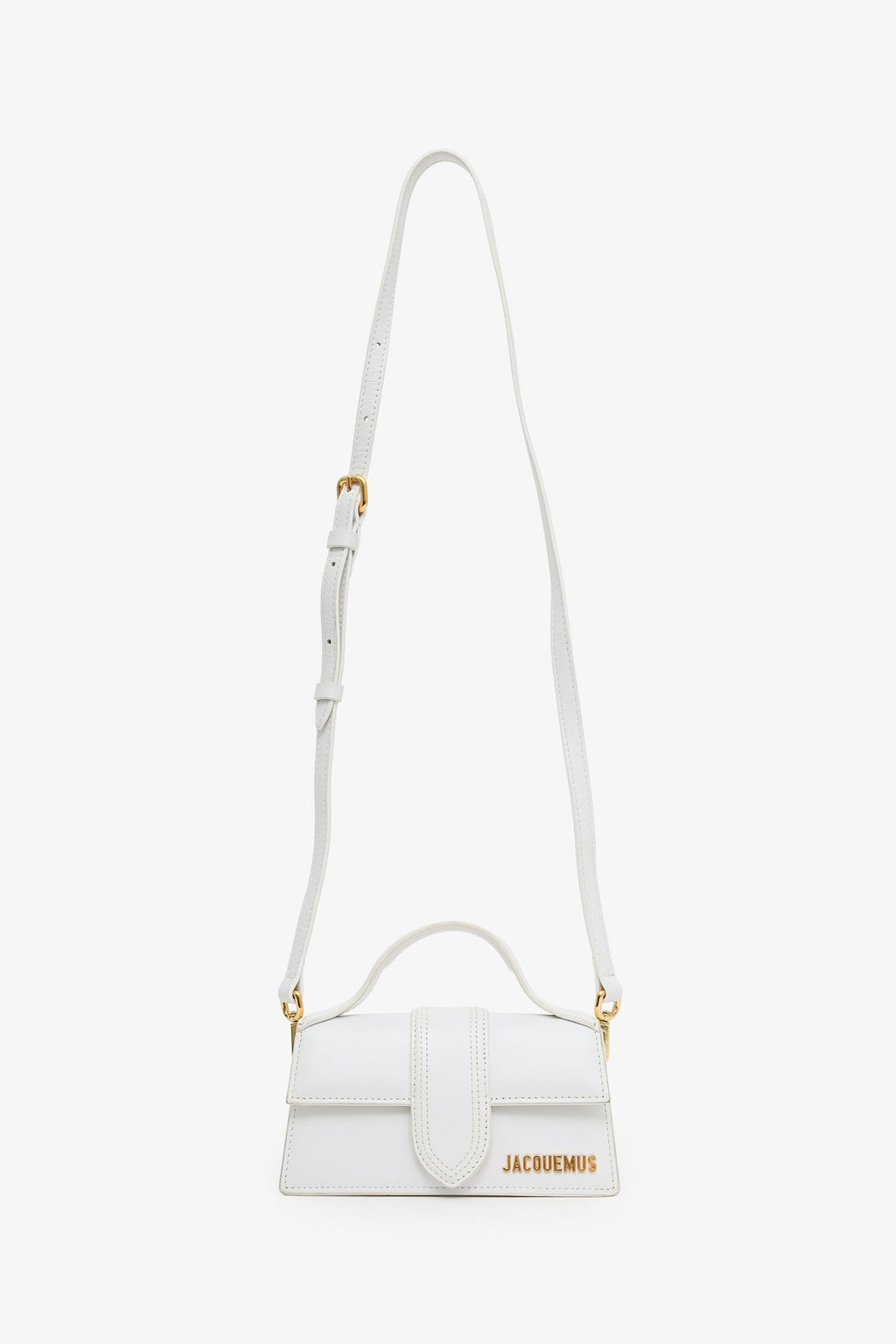 Jacquemus White Les Classiques "The Bambino Bag" With Strap