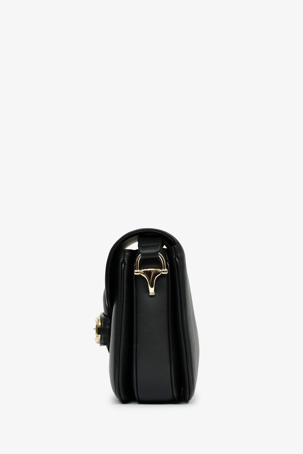 Gucci Black Leather Horsebit Medium 1955 Shoulder Bag