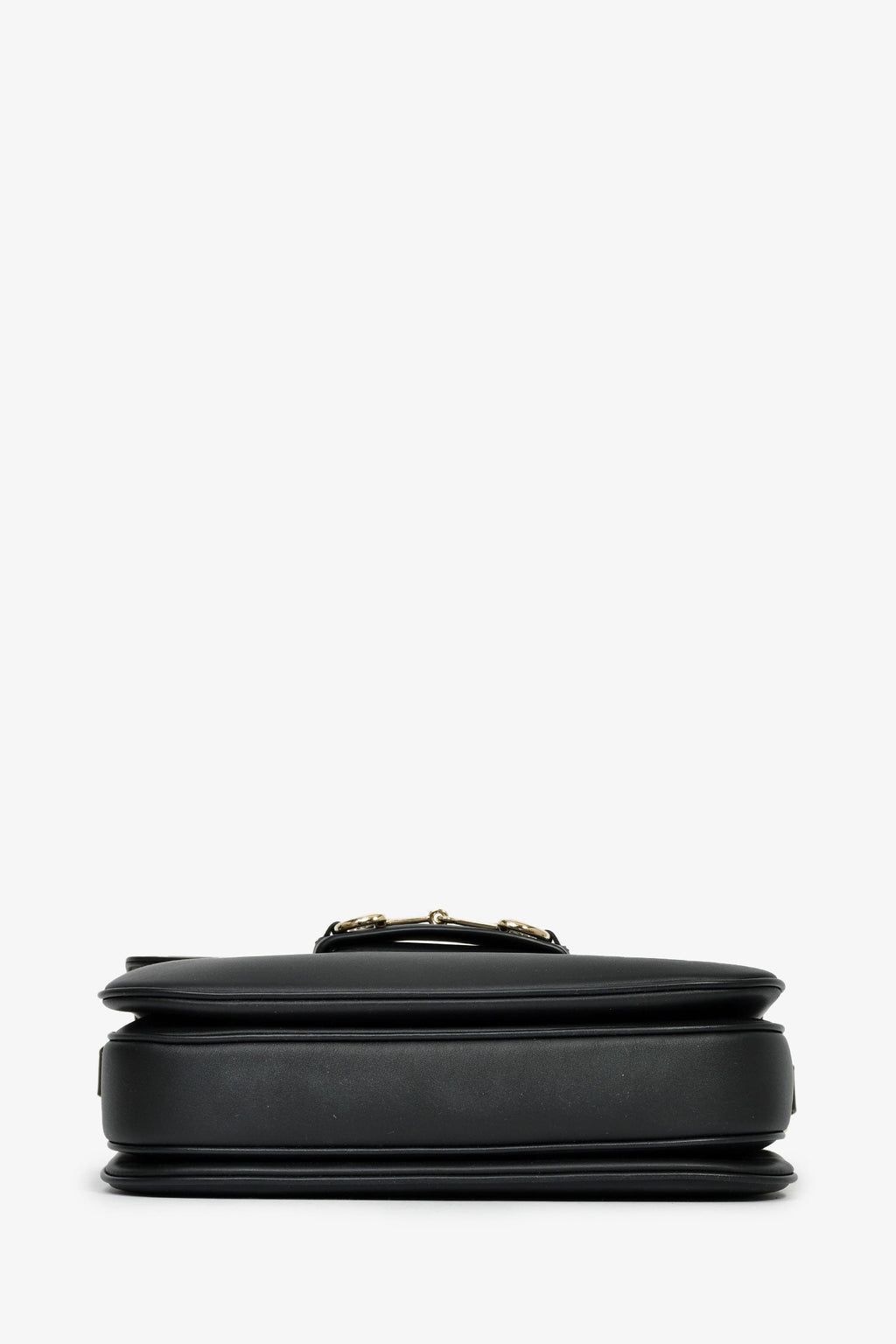 Gucci Black Leather Horsebit Medium 1955 Shoulder Bag