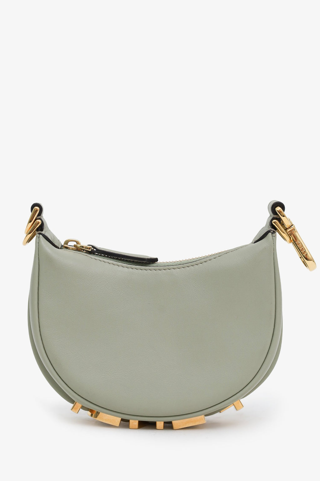 Fendi Taupe Calfskin Leather Nano Fendigraphy Bag