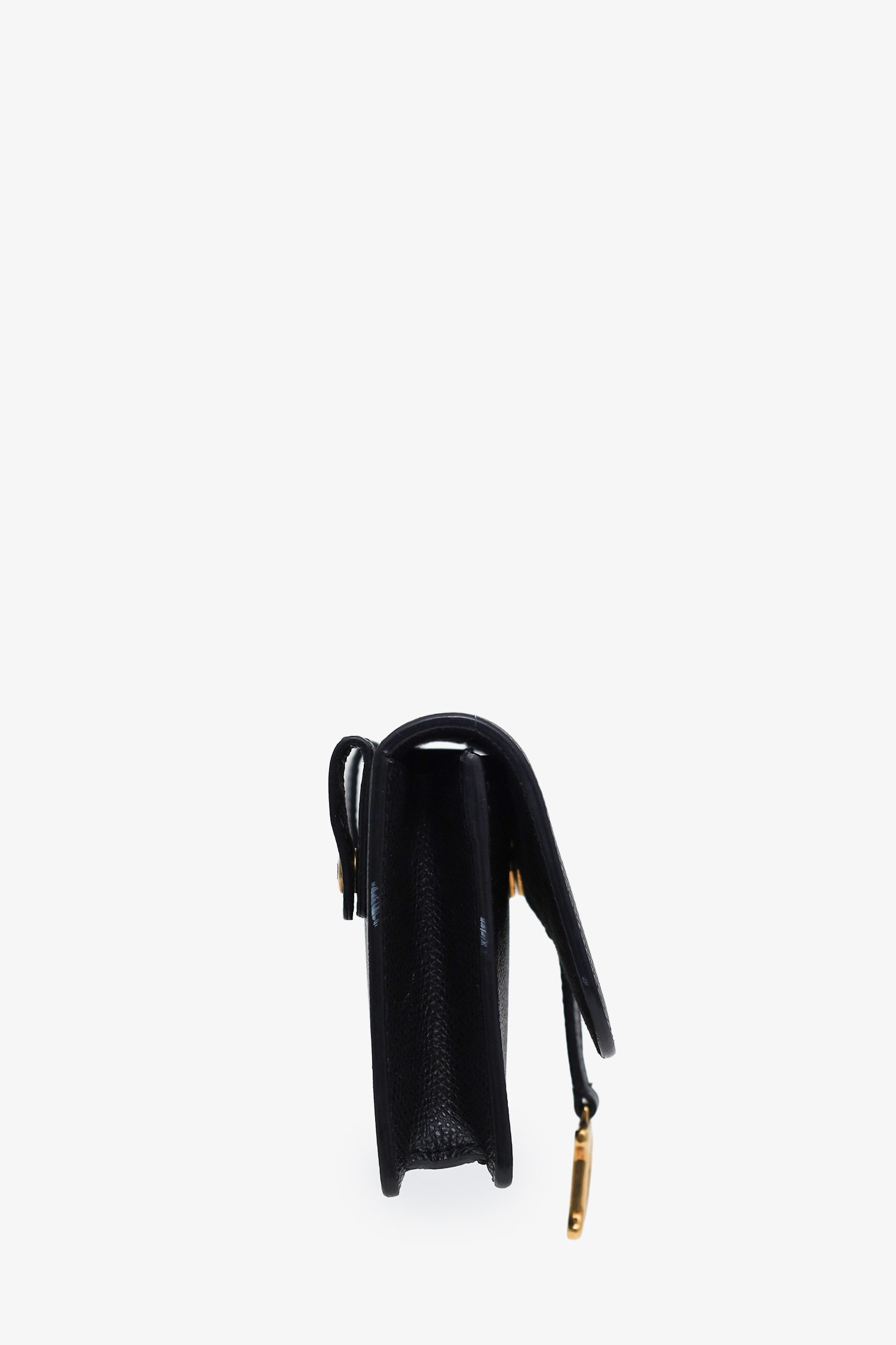 Christian Dior 2019 Black Leather Saddle Belt Bag
