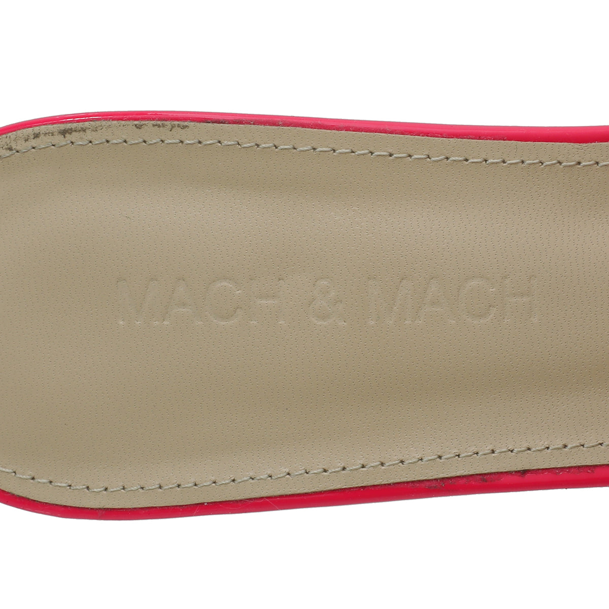 Mach & Mach Pink Crystal Double Bow PVC Heeled Mules 38