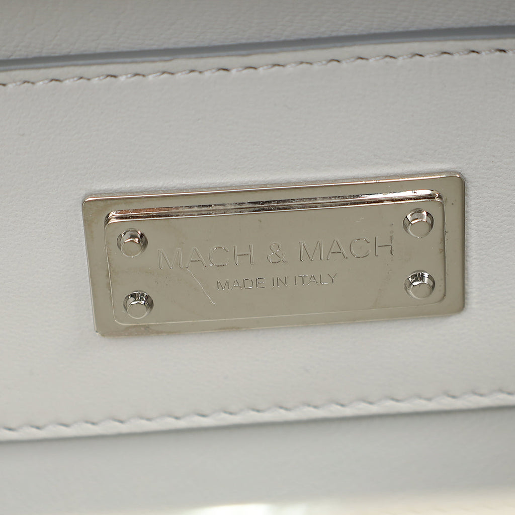 Mach & Mach Black Double Bow Satin Small Clutch