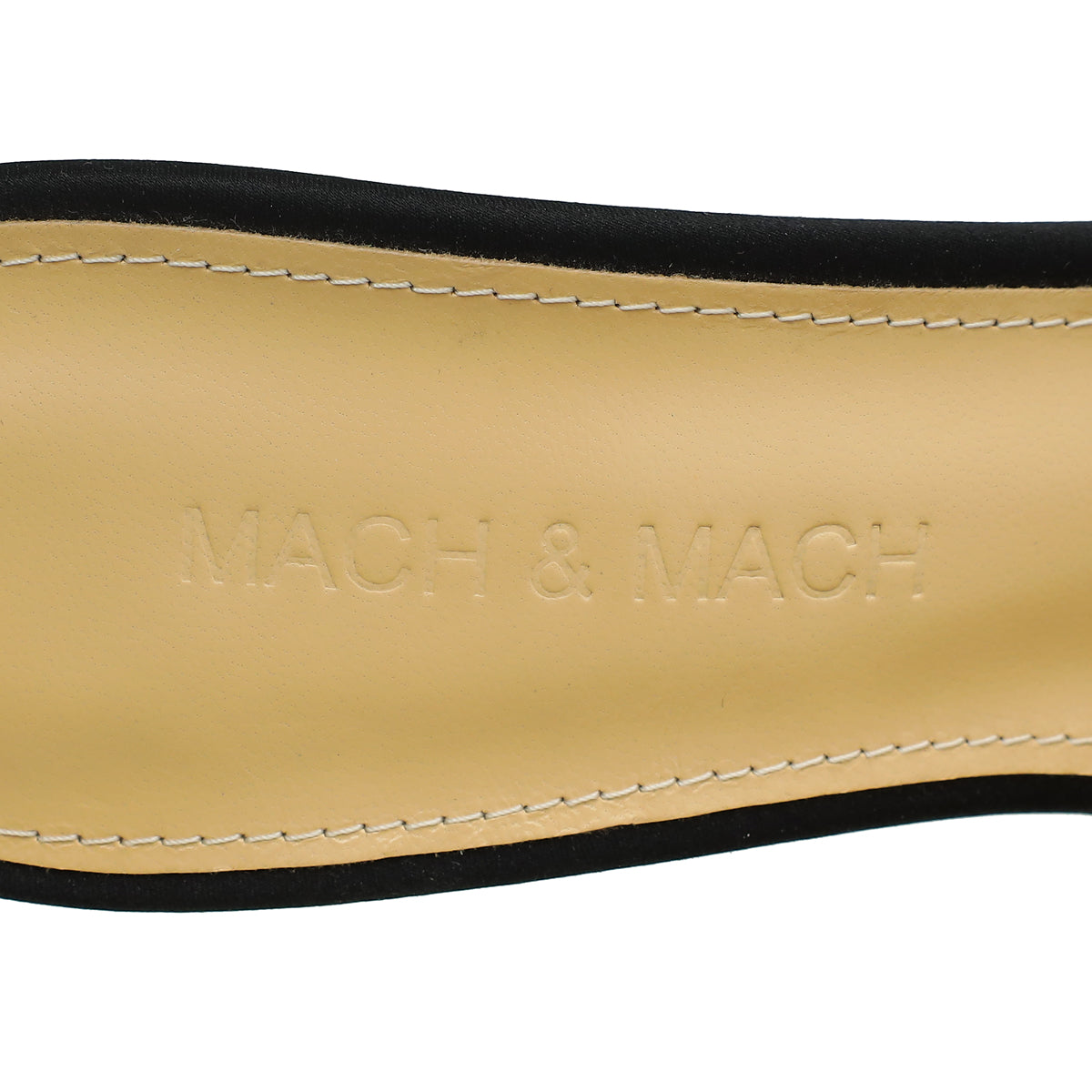 Mach & Mach Black Floating Crystal Bow Sandal 36