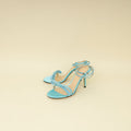 Mach & Mach Sky Blue French Bow Embellished Sandal 37.5