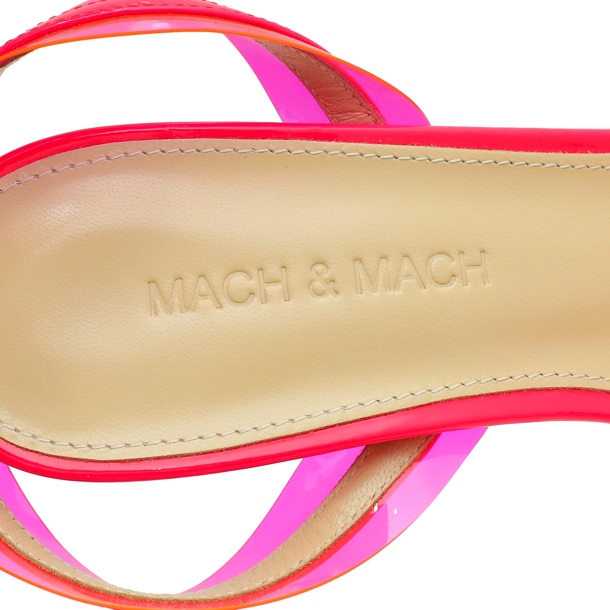 Mach & Mach Hot Pink French Bow Square Toe Sandal 38.5