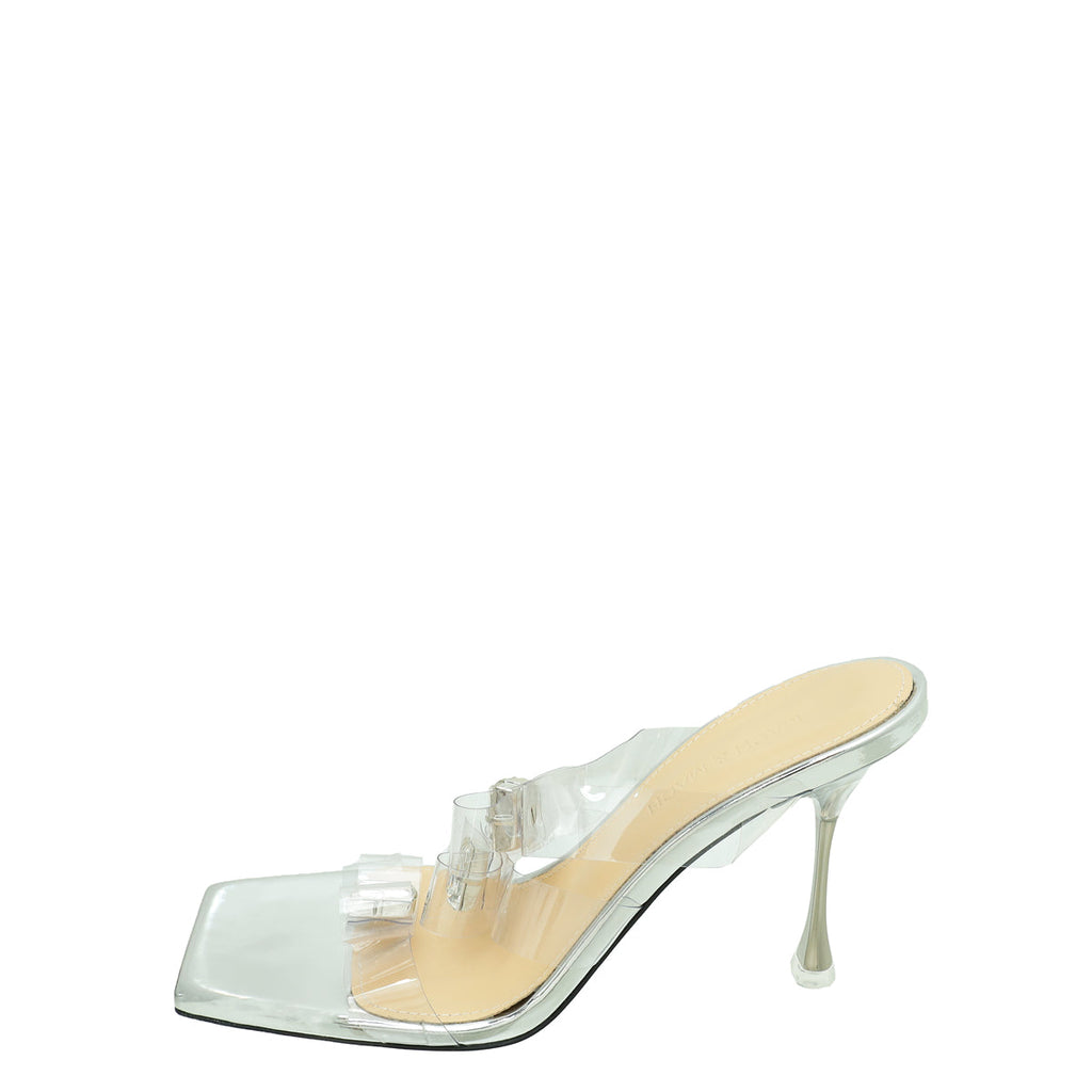 Mach & Mach Clear French Triple Bow PVC Mule 39