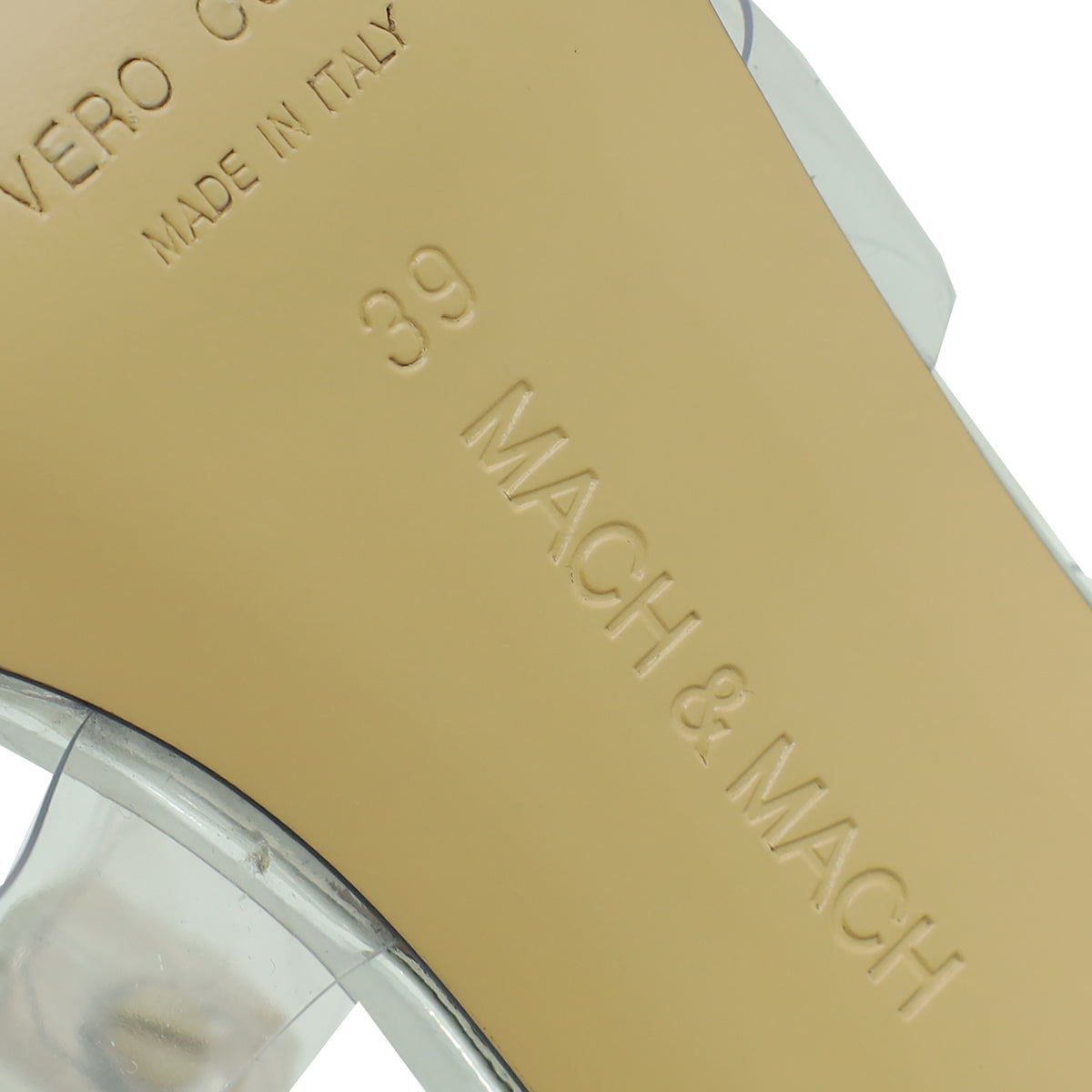 Mach & Mach Clear French Triple Bow PVC Mule 39
