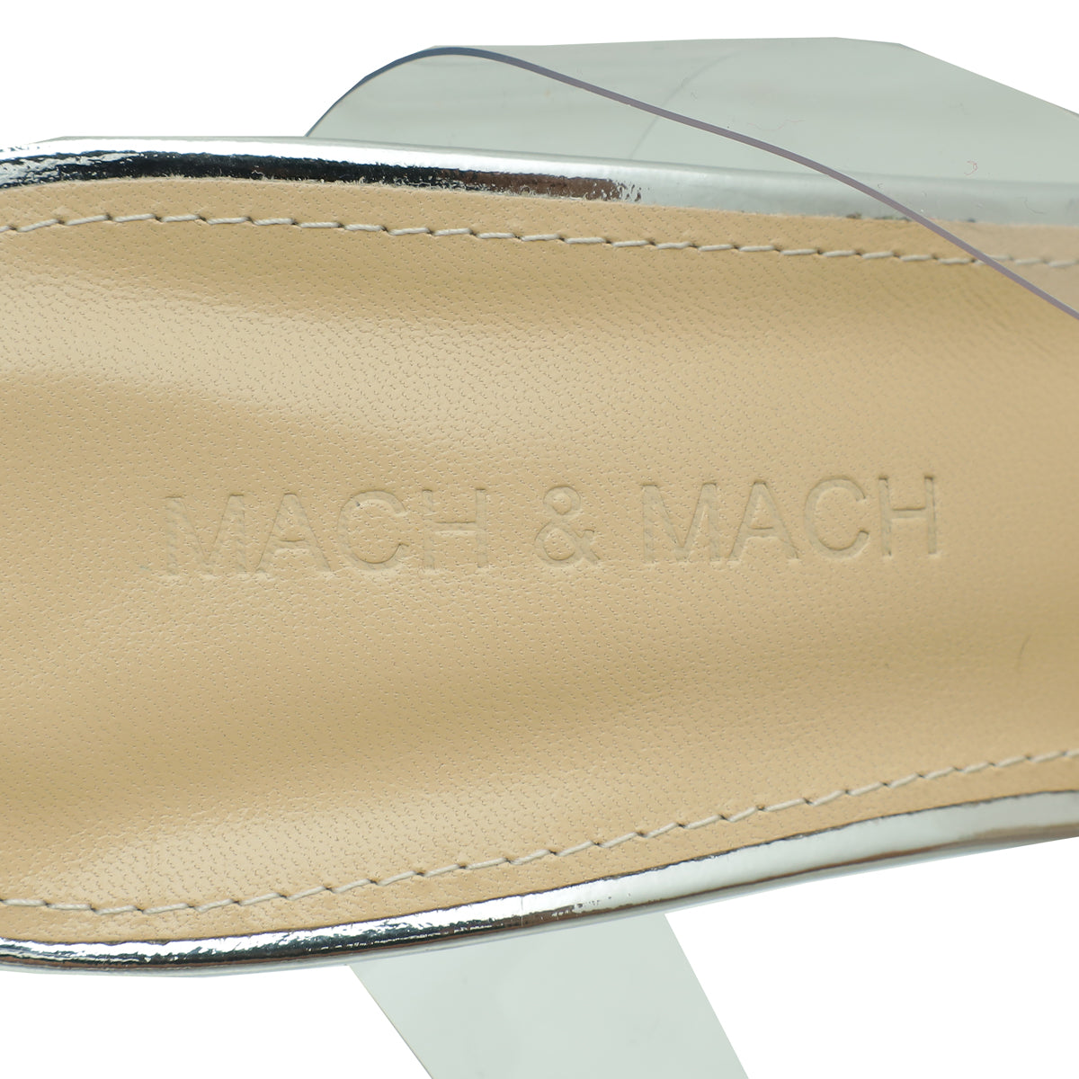 Mach & Mach Clear French Triple Bow PVC Mule 39