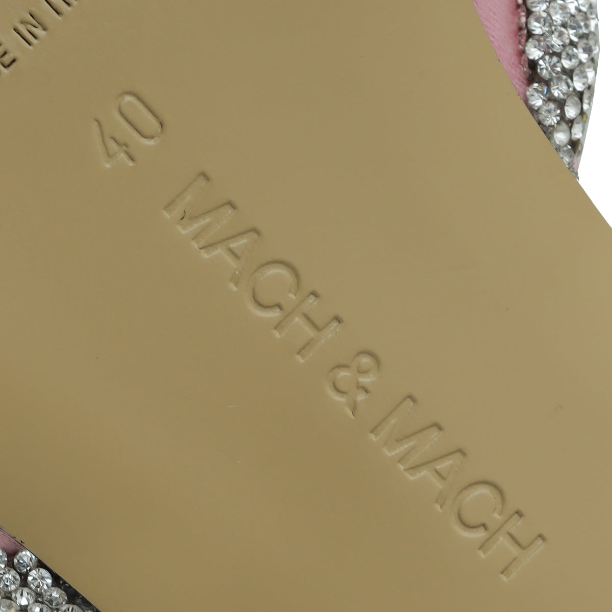 Mach & Mach Pink Double Bow Crystal Flat Pumps 40
