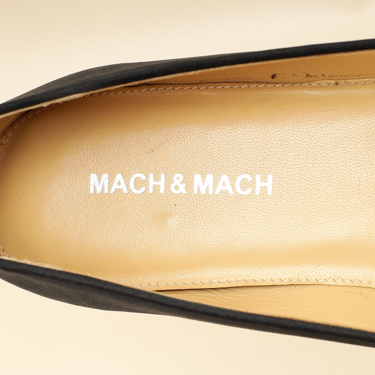 Mach & Mach Black Satin Double Bow Ballet Flats 38