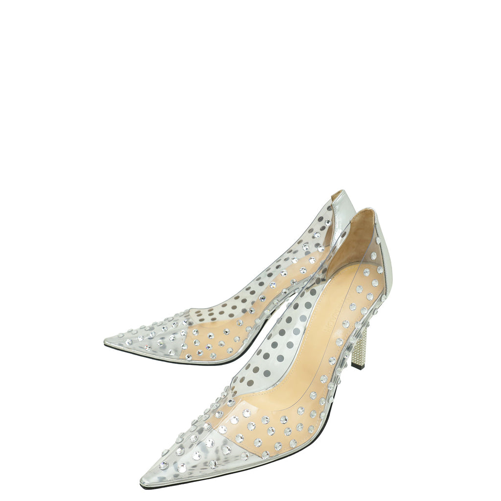 Mach & Mach Bicolor Fantasy Studded PVC Pumps 39.5